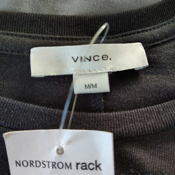 Vince Black Crew Neck T Shirt Dress M - Picture 7 of 10